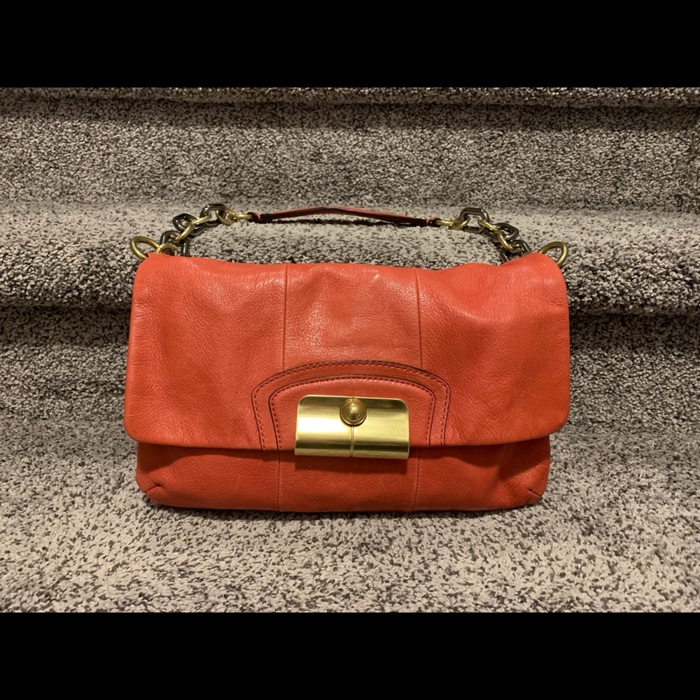 Coach Metallic Hardware Shoulder Bag